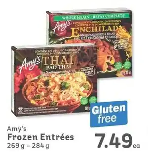IGA Amy's Frozen Entrées offer