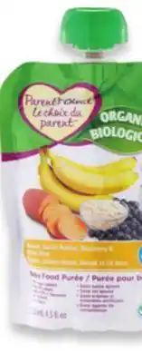 Walmart Parent's choice 100% organic pouches offer