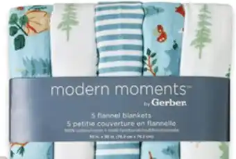 Walmart Modern moments by gerber 5-pack receiving blankets offer