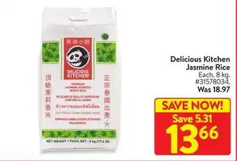 Walmart Delicious kitchen jasmine rice offer