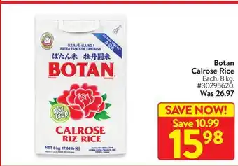 Walmart Botan calrose rice offer