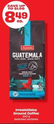 Metro Irresistibles ground coffee offer