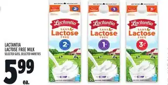 Metro Lactantia lactose free milk offer