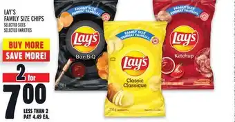 Metro Lay's family size chips offer