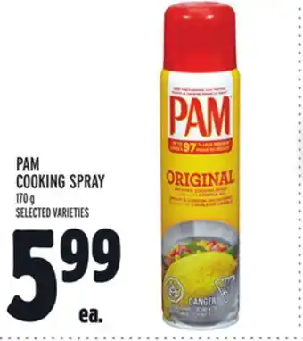 Metro Pam cooking spray offer
