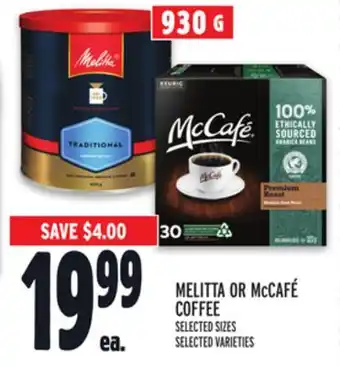 Metro Melitta or mccafé coffee offer