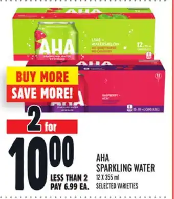Metro Aha sparkling water offer