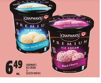 Metro Chapman's ice cream offer