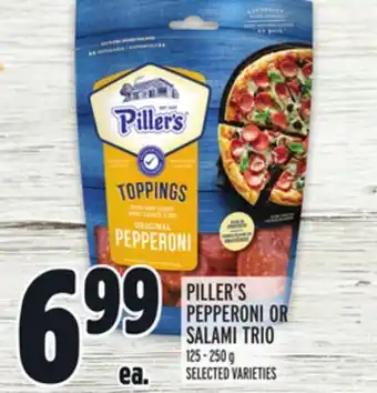 Metro Piller's pepperoni or salami trio offer