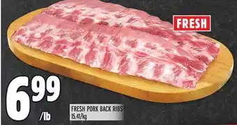 Metro Fresh pork back ribs offer