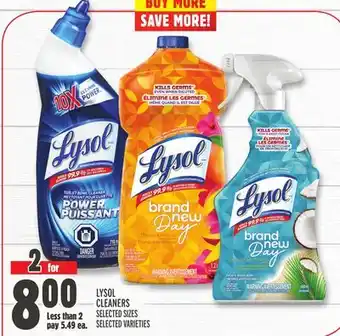 Metro Lysol cleaners offer