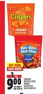 Metro Crispers or bits & bites snacks offer