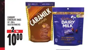 Metro Cadbury chocolate bags offer