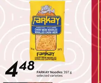 Sobeys Farkay noodles offer