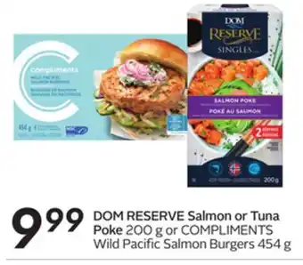 Sobeys Dom reserve salmon or tuna poke offer