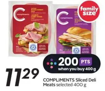 Sobeys Compliments sliced deli meats offer