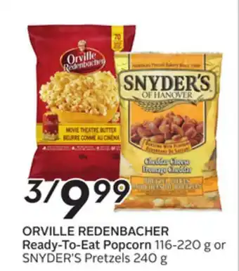 Sobeys Orville redenbacher ready-to-eat popcorn offer
