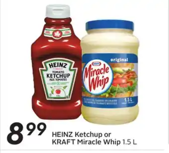 Sobeys Heinz ketchup or kraft miracle whip offer