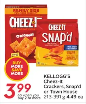 Sobeys Cheez-it crackers, snap'd or town house offer