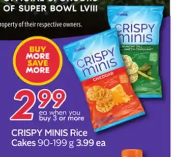 Sobeys Crispy minis rice cakes offer