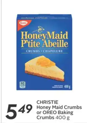 Sobeys Honey maid crumbs or oreo baking crumbs offer