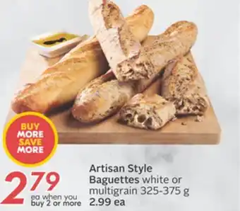 Sobeys Artisan style baguettes offer