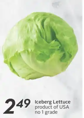 Sobeys Iceberg lettuce offer