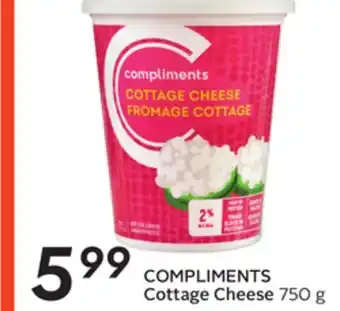 Sobeys Compliments cottage cheese offer
