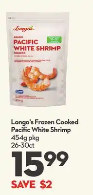 Longo's Longo's frozen cooked pacific white shrimp offer