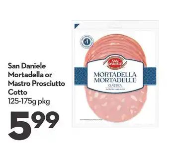 Longo's San daniele mortadella or mastro prosciutto cotto offer