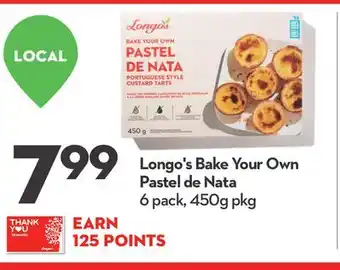 Longo's Longo's bake your own pastel de nata offer