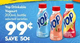 Longo's Yop drinkable yogourt offer