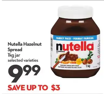 Longo's Nutella hazelnut spread offer