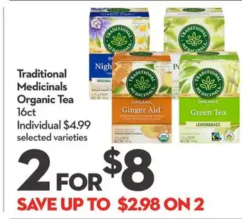 Longo's Traditional medicinals organic tea offer