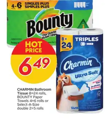 Sobeys Charmin bathroom tissue offer