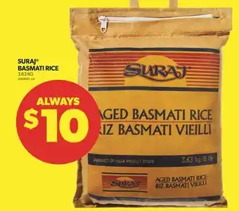 Real Canadian Superstore Suraj basmati rice, 3.63 kg offer