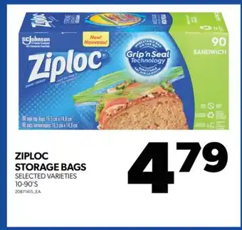 Real Canadian Superstore Ziploc storage bags, 10-90's offer