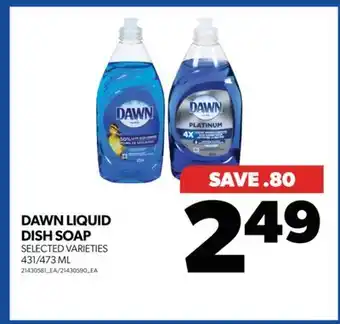 Real Canadian Superstore Dawn liquid dish soap, 431/473 ml offer