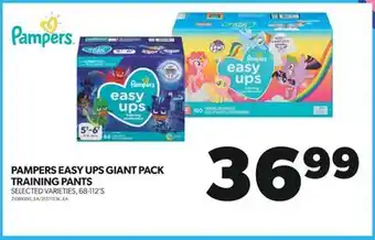 Real Canadian Superstore Pampers easy ups giant pack training pants, 68-112's offer