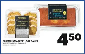 Real Canadian Superstore Farmer's market loaf cakes, 344-400 g offer
