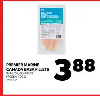Real Canadian Superstore Premier marine canada basa fillets, 400 g offer