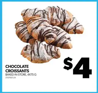 Real Canadian Superstore Chocolate croissants, 4x75 g offer