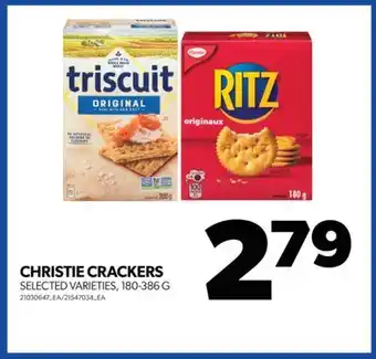 Real Canadian Superstore Christie crackers, 180-386 g offer