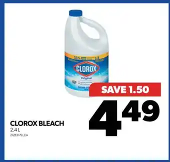 Real Canadian Superstore Clorox bleach, 2.4 l offer
