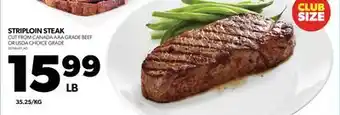 Real Canadian Superstore Striploin steak offer