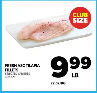 Real Canadian Superstore Fresh asc tilapia fillets offer