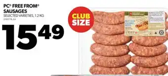 Real Canadian Superstore Pc free from sausages, 1.2 kg offer