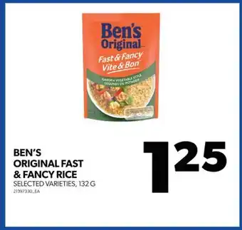 Real Canadian Superstore Ben's original fast & fancy rice, 132 g offer