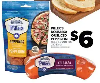 Real Canadian Superstore Piller's kolbassa or sliced pepperoni, 250-375 g offer