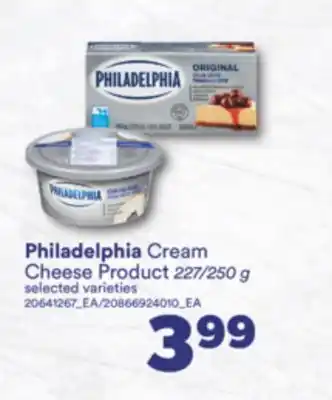Real Canadian Superstore Philadelphia cream cheese product, 227/250 g offer